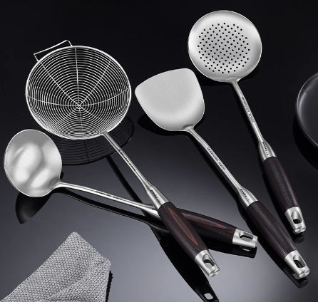 锅铲套装316不锈钢厨房炒菜铲子家用汤勺炒菜勺漏勺线漏厨具全套